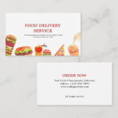 食品配達水カラー 名刺 (正面/裏面)