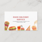 食品配達水カラー 名刺 (正面)