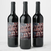 食品飲料労働日 ワインラベル (ボトル)