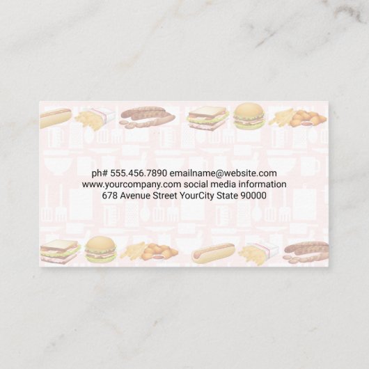 食品 |キッチンツール 名刺 (裏面)