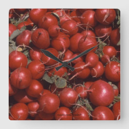 食品 スクエア壁時計