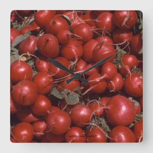 食品 スクエア壁時計 (正面)