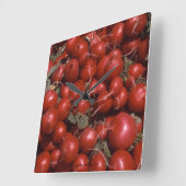 食品 スクエア壁時計 (傾斜)