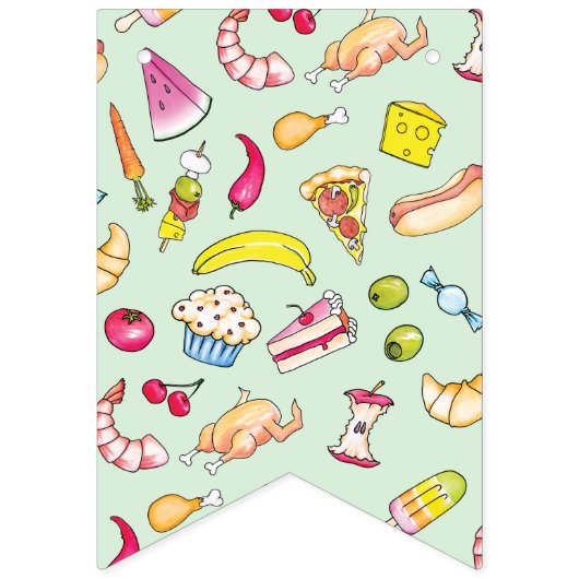 食品 バンティングフラッグ (第2の旗)