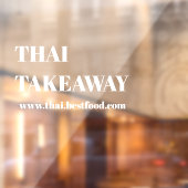 食品 持ち帰り 窓用ビニール 透明 ウィンドウサイン (シート2)