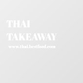 食品 持ち帰り 窓用ビニール 透明 ウィンドウサイン (シート)