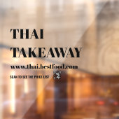 食品 持ち帰り 窓 ビニール 透明 ウィンドウサイン (シート2)