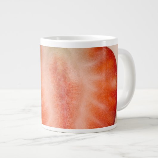 食品 - 果物 - イチゴのスライス ジャンボコーヒーマグカップ (正面右)