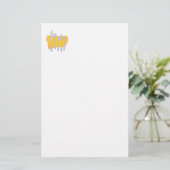 食器とナプキンの無定置文房具 便箋 (スタンド正面)