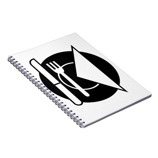 食器セットの螺線形ノート ノートブック (右側)