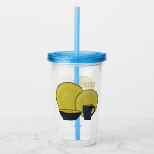 食器セット漫画イラストレーション アクリルタンブラー (正面)