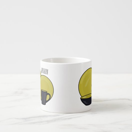 食器セット漫画イラストレーション エスプレッソカップ (正面)