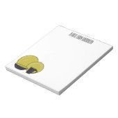 食器セット漫画イラストレーション ノートパッド (回転)