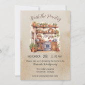 食器室、キッチンのブライダルシャワーの招待を予約する 招待状 (正面)