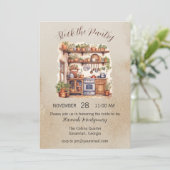 食器室、キッチンのブライダルシャワーの招待を予約する 招待状 (スタンド正面)