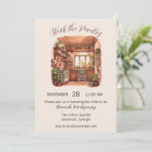 食器室、キッチンのブライダルシャワーの招待を予約する 招待状 (スタンド正面)