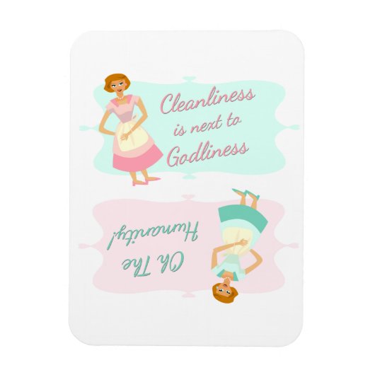 食器洗いの二極限 マグネット (縦)