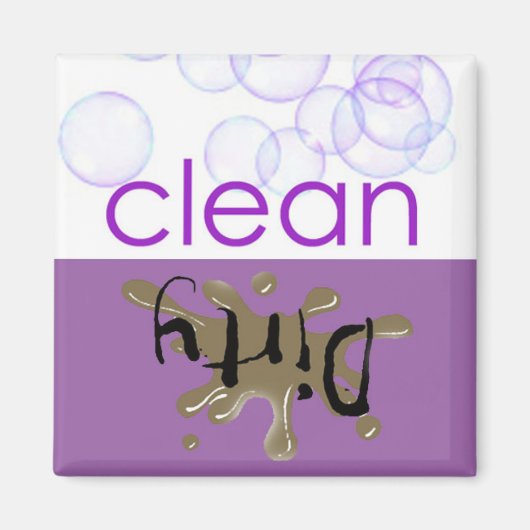 食器洗い機 – 清潔か汚れか? マグネット (正面)