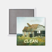 食器洗い状態磁石 マグネット (正面/裏面)