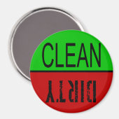 食器洗浄機マグネット – クリーン/ダーティ マグネット (正面/裏面)