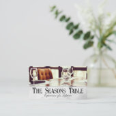 食器類とガラス製品 | レストラン 名刺 (スタンド正面)