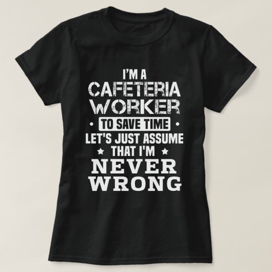 食堂の労働者 Tシャツ (デザイン正面)