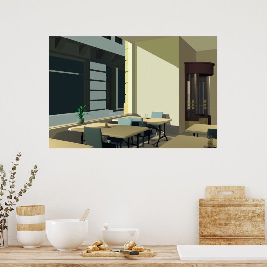 食堂の日光 ポスター (キッチン)
