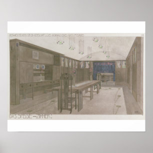 食堂1901年のために設計して下さい(色のlitho) ポスター