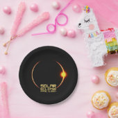 食太陽の食2024年4月8日 ペーパープレート (パーティー)