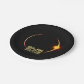 食太陽の食2024年4月8日 ペーパープレート (アングル)