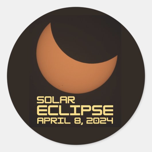 食太陽の食2024年4月8日 ラウンドシール (正面)