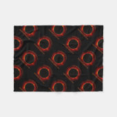 食太陽の食 フリースブランケット (正面(横))