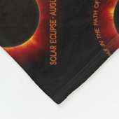 食太陽の食 フリースブランケット (角)