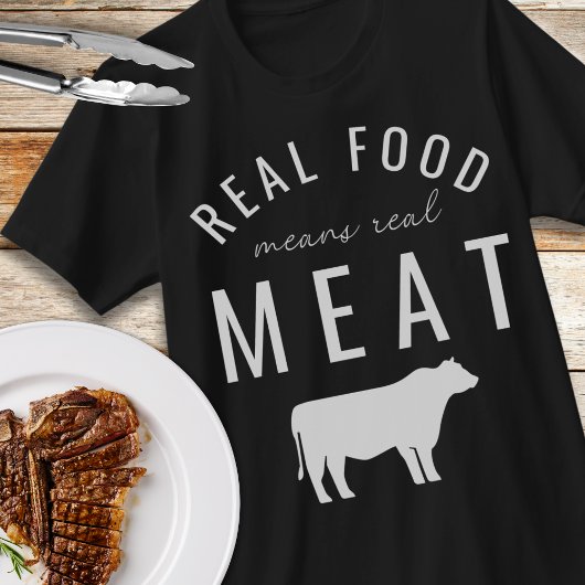 食実在実在べは肉の肉食ユニセックス品 Tシャツ