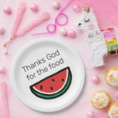 食感謝してい物のスイカのパーティーの神 ペーパープレート (パーティー)