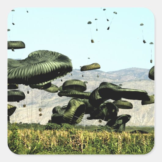 食料と水の束は空気が届く スクエアシール (正面)