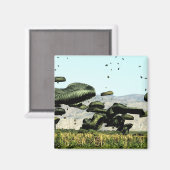 食料と水の束は空気が届く マグネット (正面/裏面)