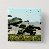 食料と水の束は空気が届く 缶バッジ (正面)