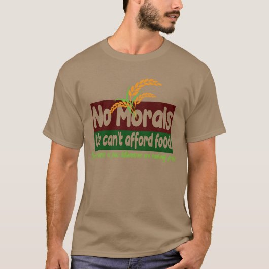 食料を買う余裕がない友達 Tシャツ (正面)