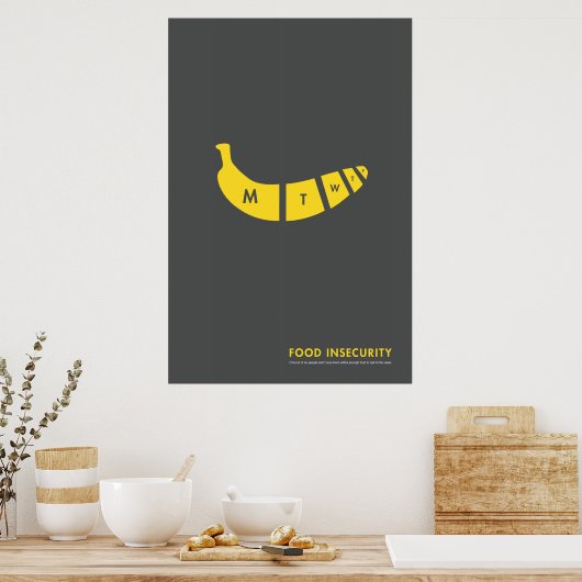 食料不安 ポスター (キッチン)