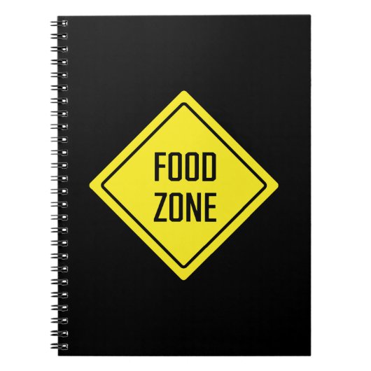 食料区域 |道路標識 |スパイラルノートブック ノートブック (正面)