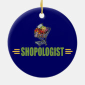 食料品おもしろいショッピング セラミックオーナメント (裏面)