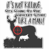 食料品おもしろい店狩りメンズ引用文バックディアー シール (正面)