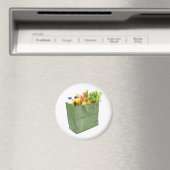 食料品でいっぱいの再利用可能なショッピングバッグ マグネット (インサイチュ (食洗機))