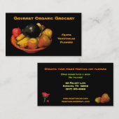 食料品オーガニック店 名刺 (正面/裏面)