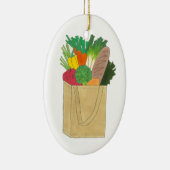 食料品ショッピンググリーンマーケットフルーツベジエ セラミックオーナメント (右)