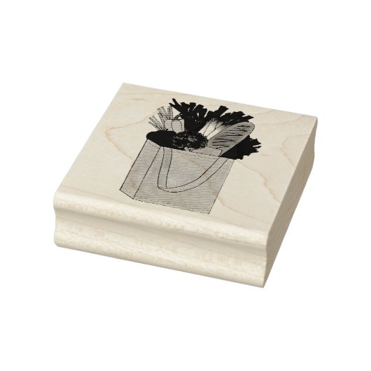 食料品ショッピンググリーンマーケットフルーツベジエ ラバースタンプ (スタンプ)