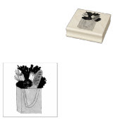 食料品ショッピンググリーンマーケットフルーツベジエ ラバースタンプ (押印)