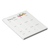 食料品ショッピング編集可能なリスト項目小さなメモ帳 ノートパッド (アングル)