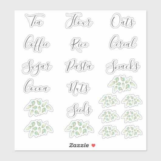 食料品ステープルラベル シール (シート)